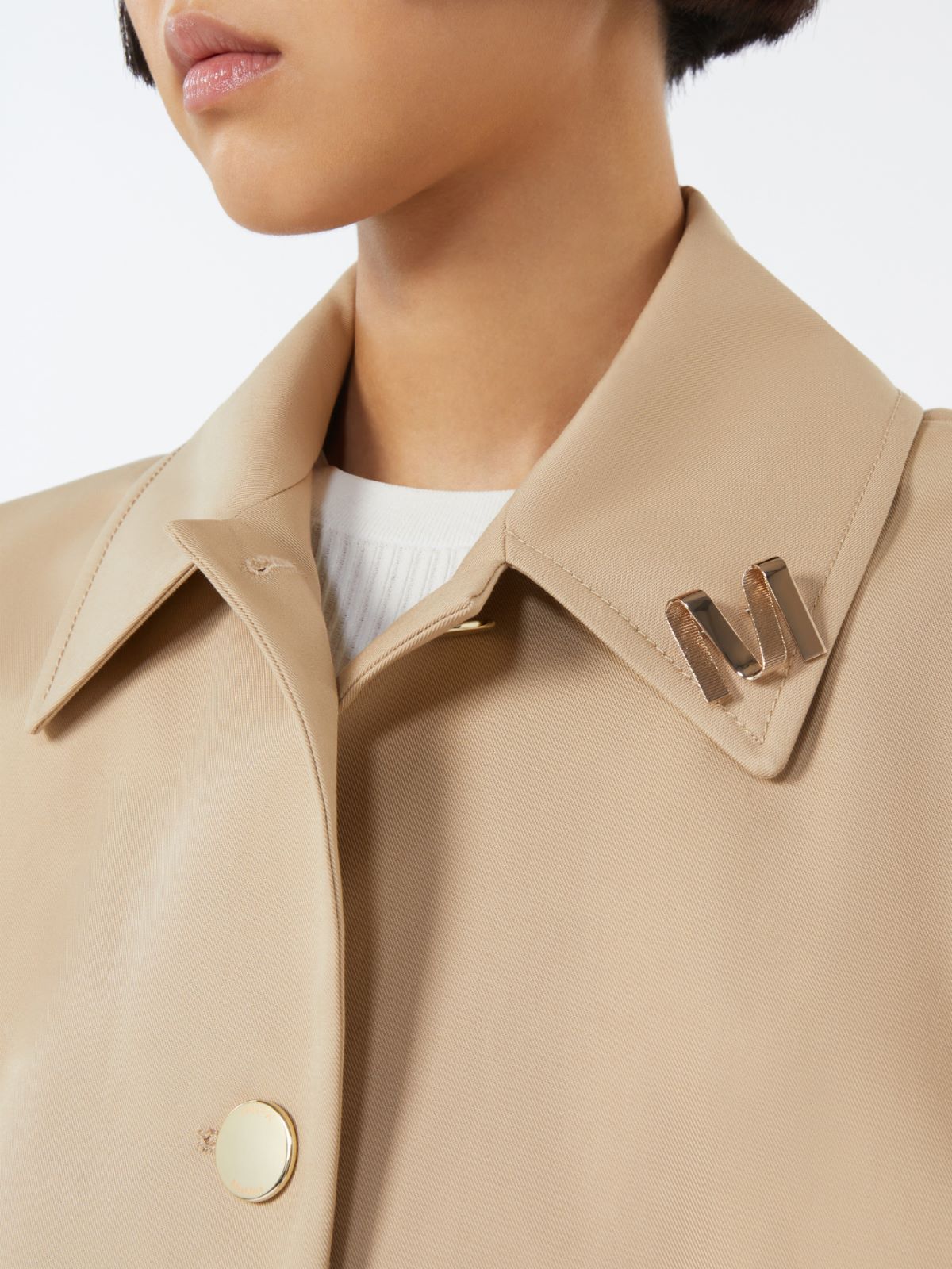 Metallic M brooch - BRONZE - Max Mara - 8
