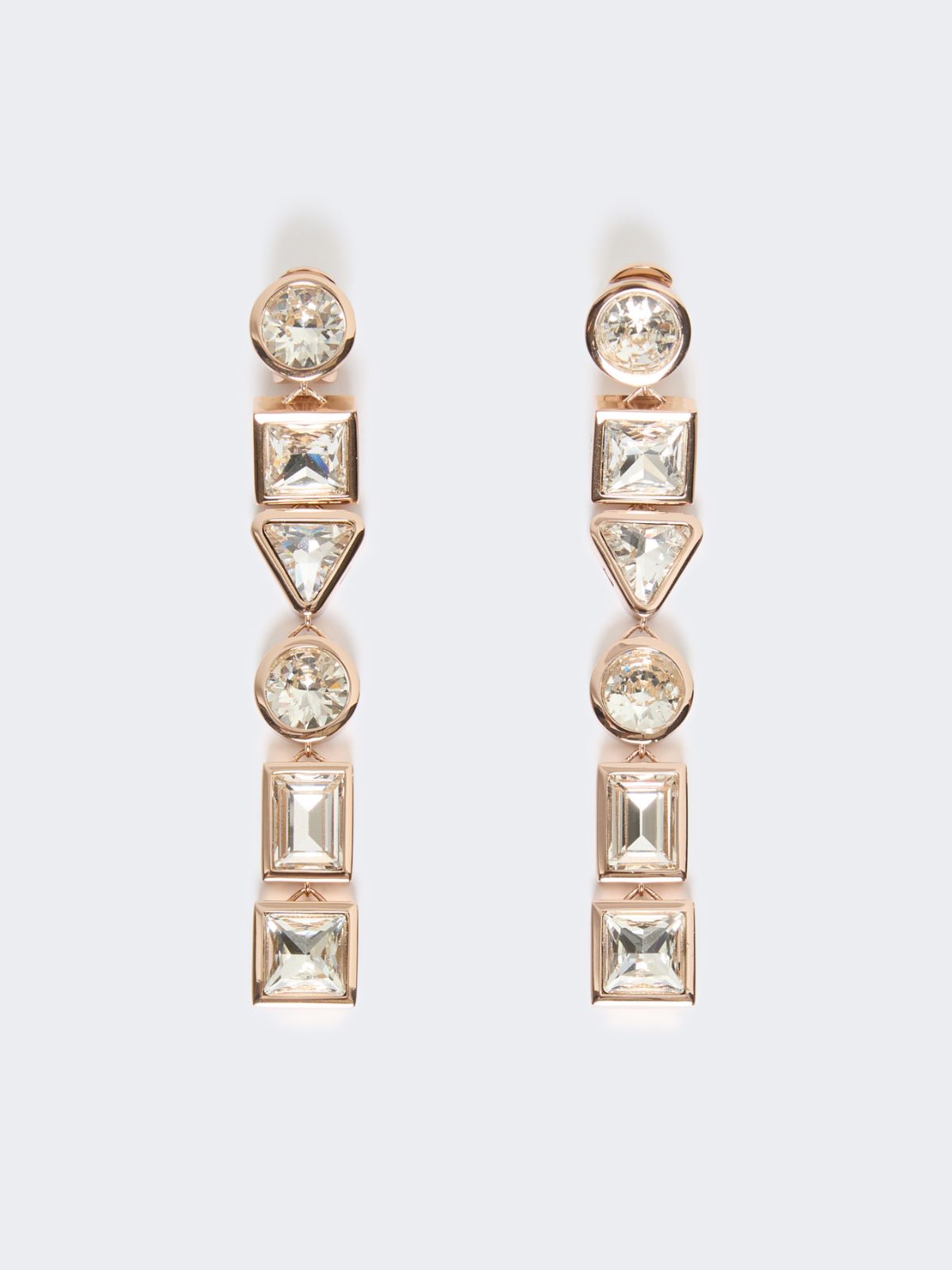 Pendant earrings with crystals - BRONZE - Max Mara - 8