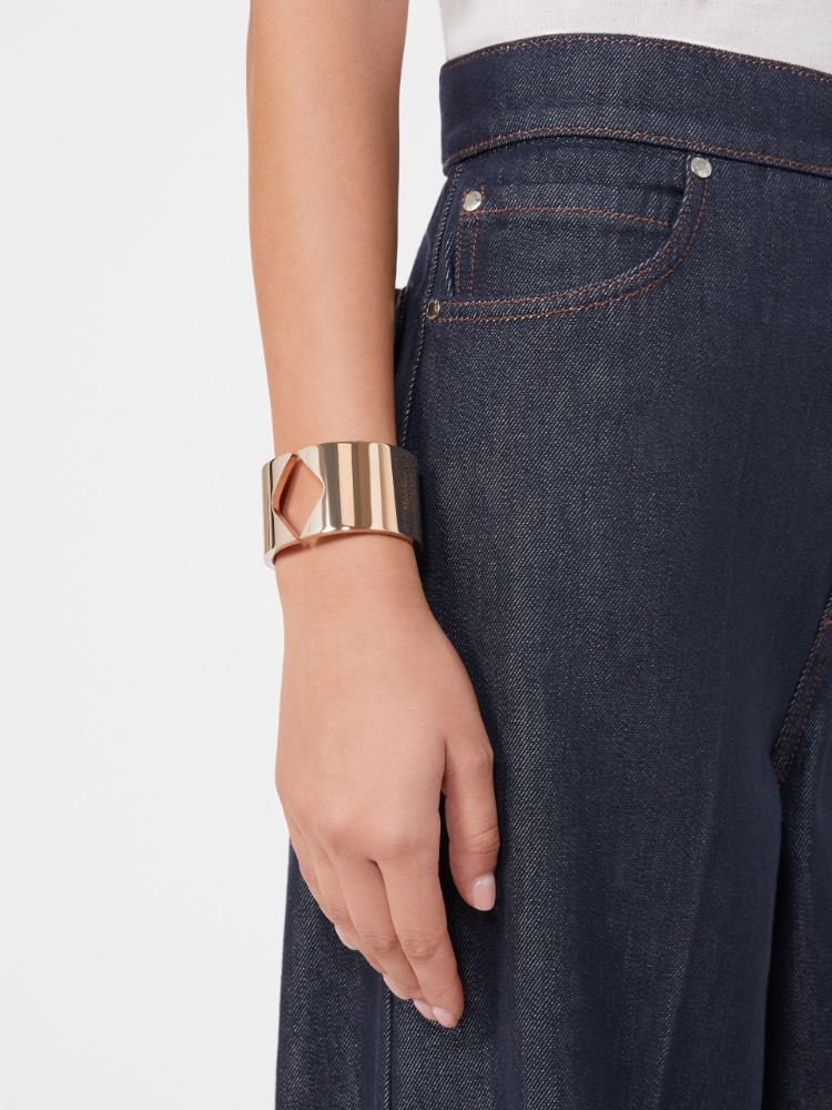 M Sign metal bangle - BRONZE - Max Mara