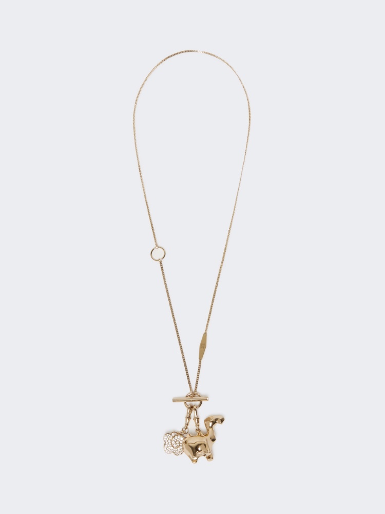 Long necklace with pendants - BRONZE - Max Mara