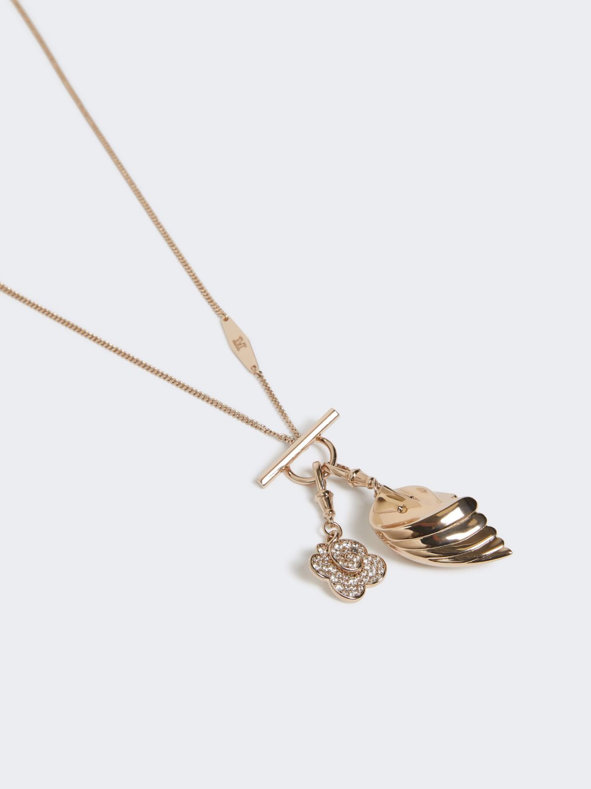 Long necklace with pendants - BRONZE - Max Mara - 2