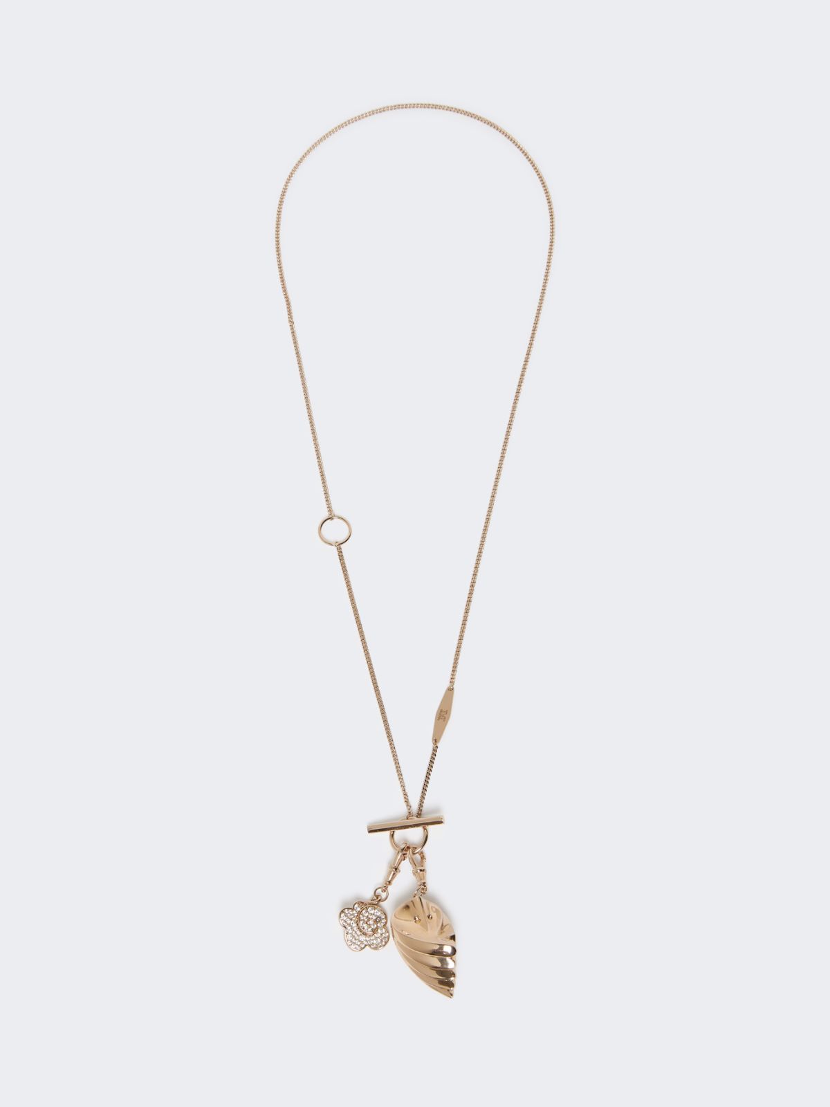 Long necklace with pendants - BRONZE - Max Mara - 5