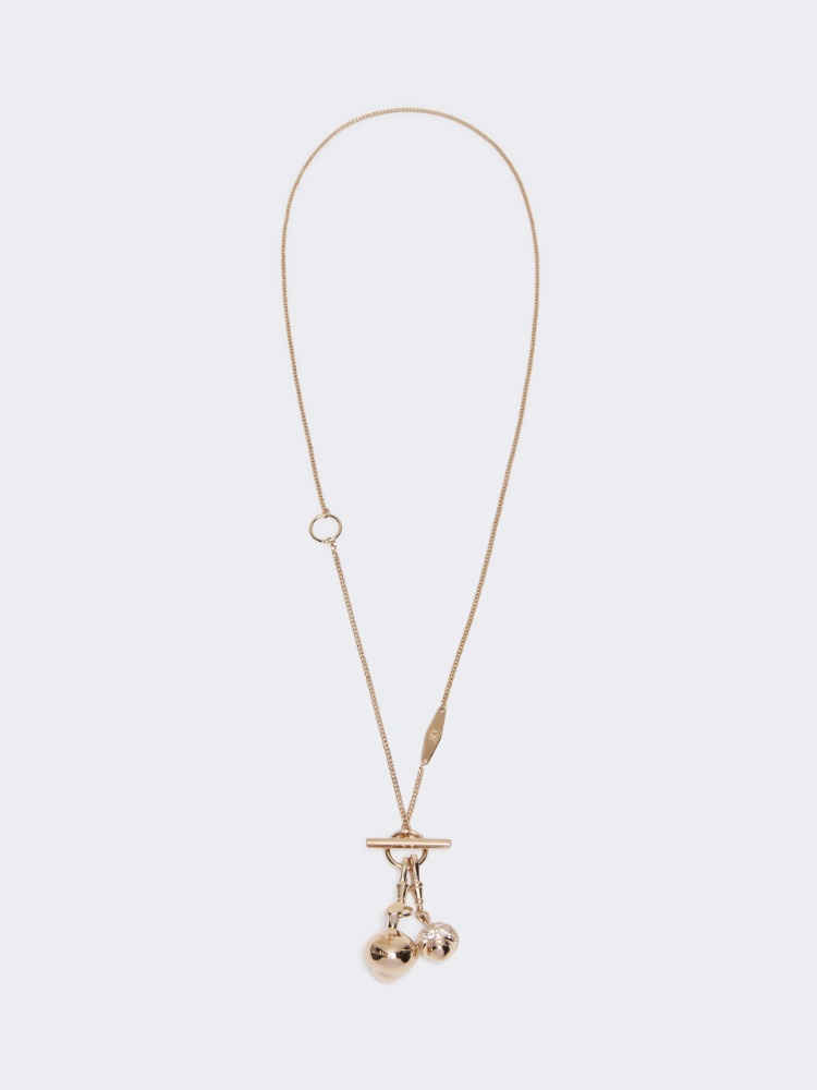 Long necklace with pendants - BROWN BRONZE - Max Mara
