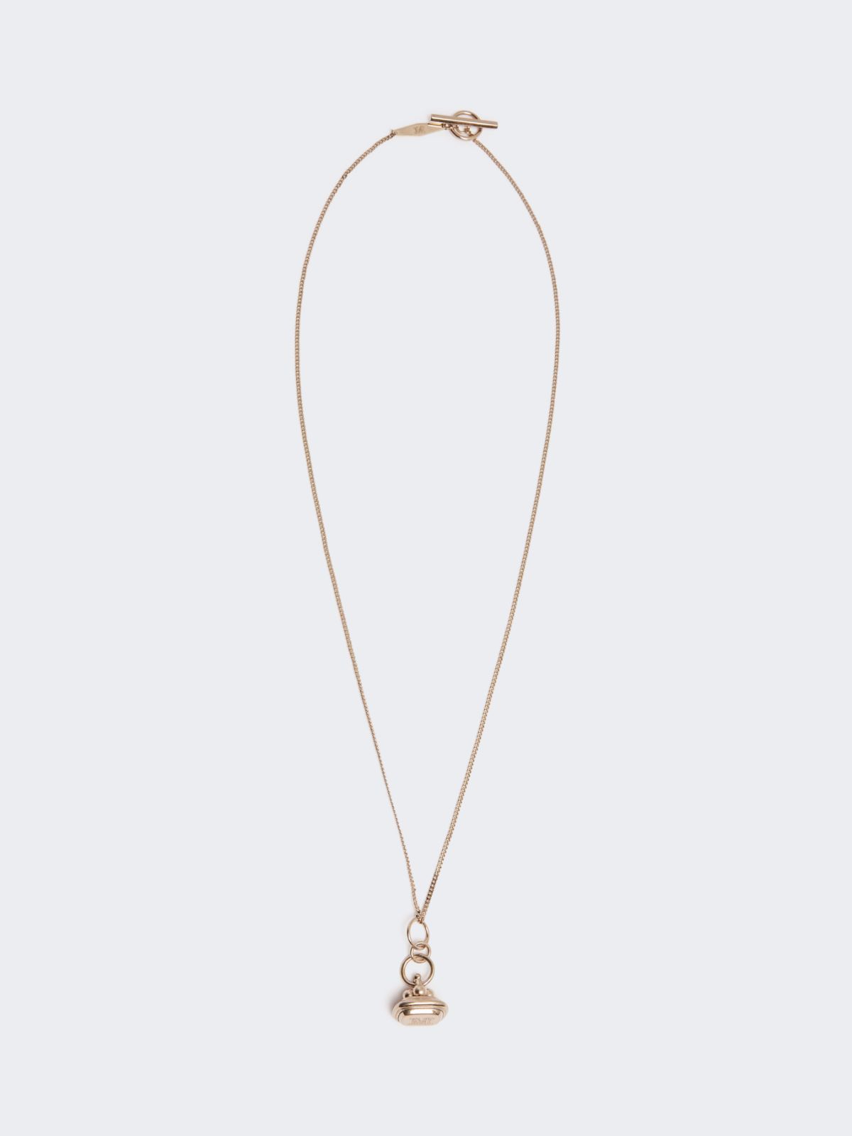 Long necklace with stamp pendant - GOLD - Max Mara - 5