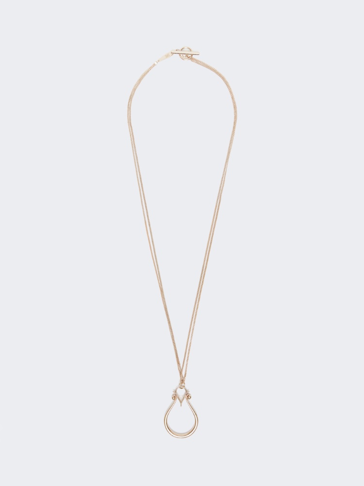 Collier avec pendentif monogramme - OR - Max Mara