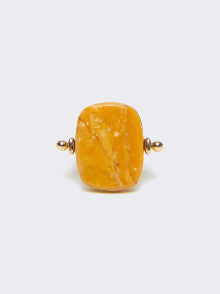 Metal and resin ring - ORANGE - Max Mara