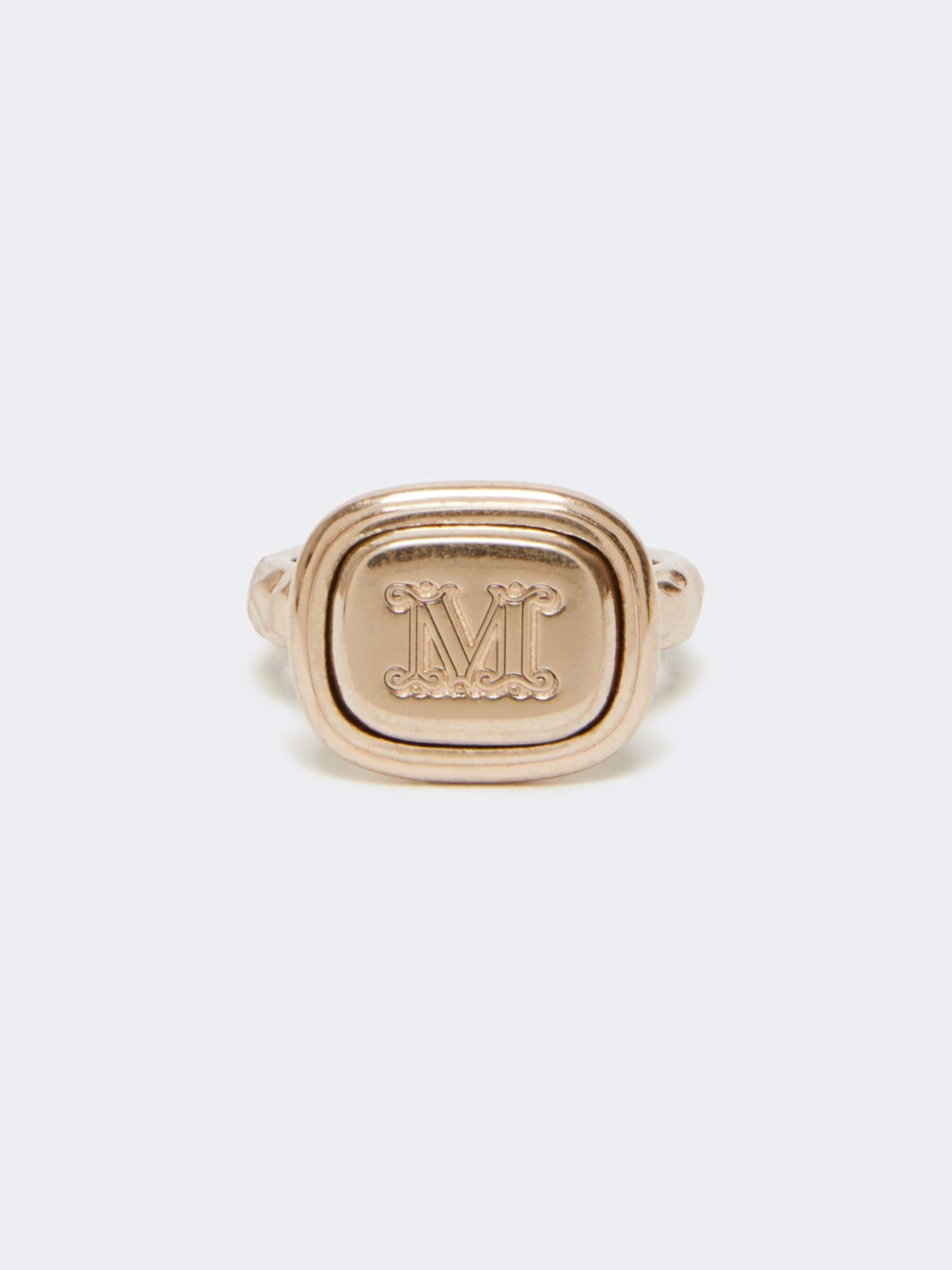 Metal signet ring - GOLD - Max Mara - 5