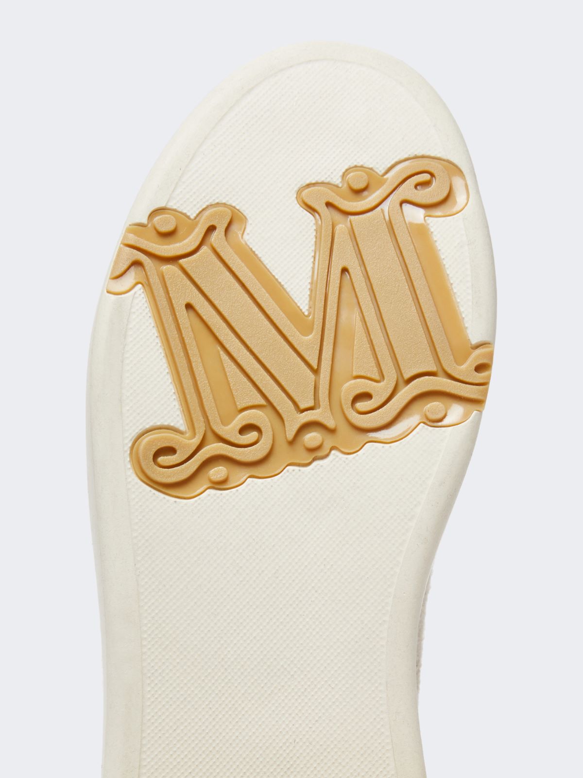 Sneakersy z hydrofobowego kaszmiru - BEŻOWY - Max Mara - 6