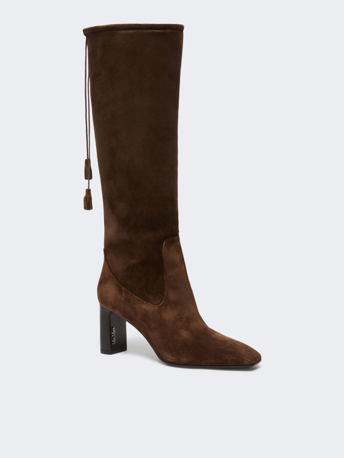 Soft suede boots - DARK BROWN - Max Mara - 2
