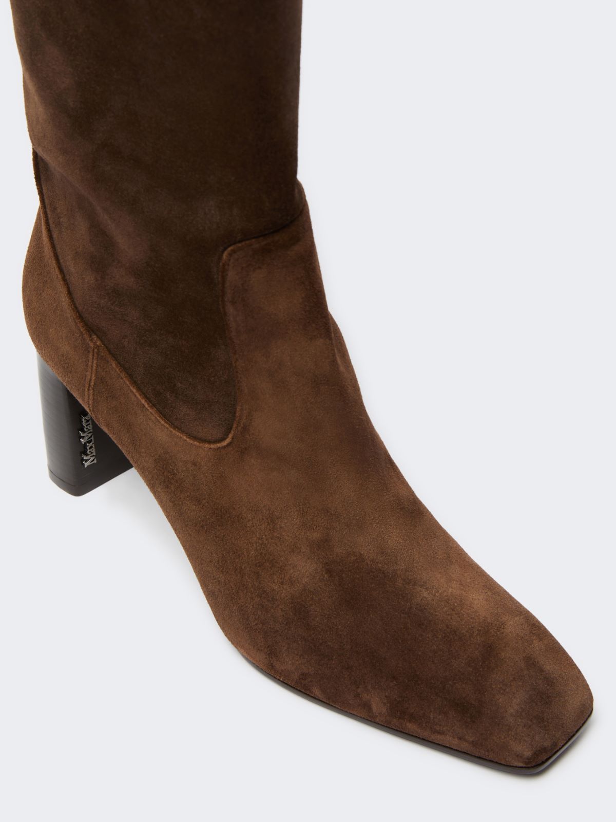 Soft suede boots - DARK BROWN - Max Mara - 4