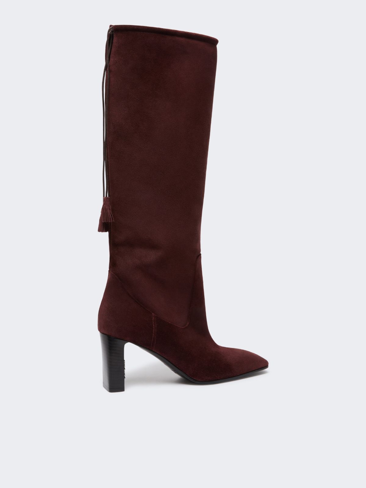 슬라우치부트 레더 부츠 - BORDEAUX - Max Mara - 3