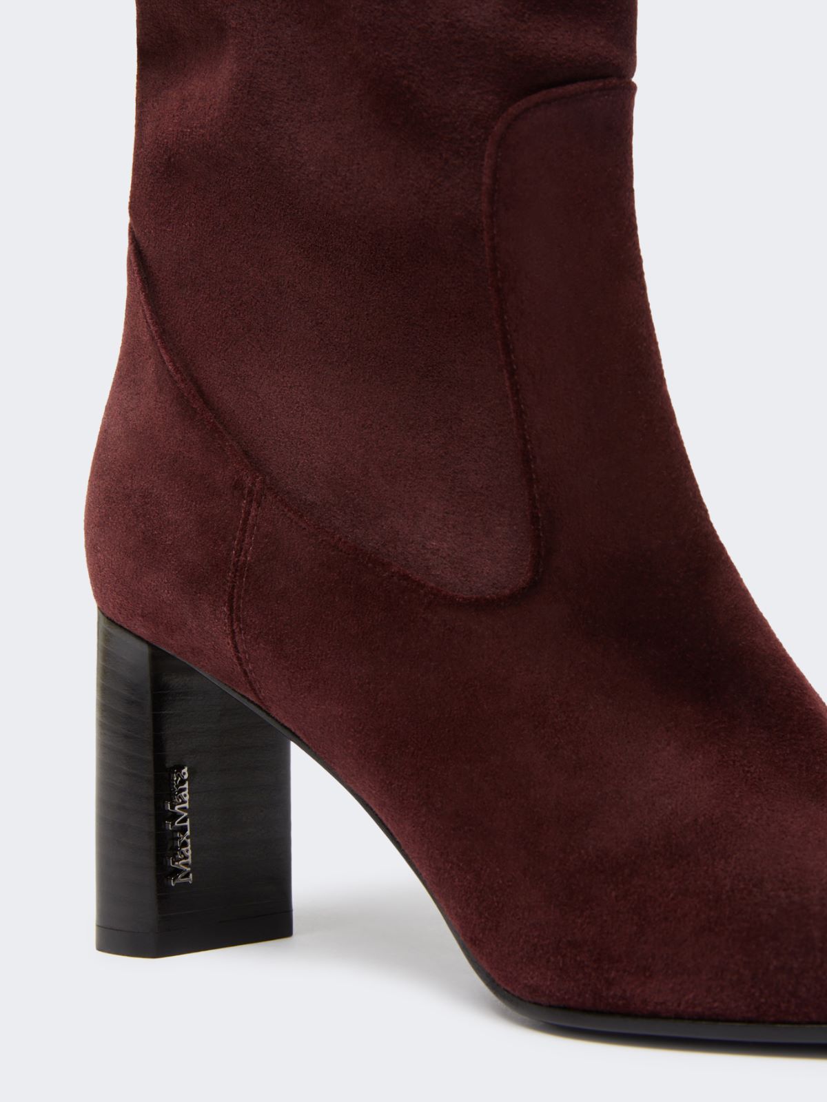 슬라우치부트 레더 부츠 - BORDEAUX - Max Mara - 5