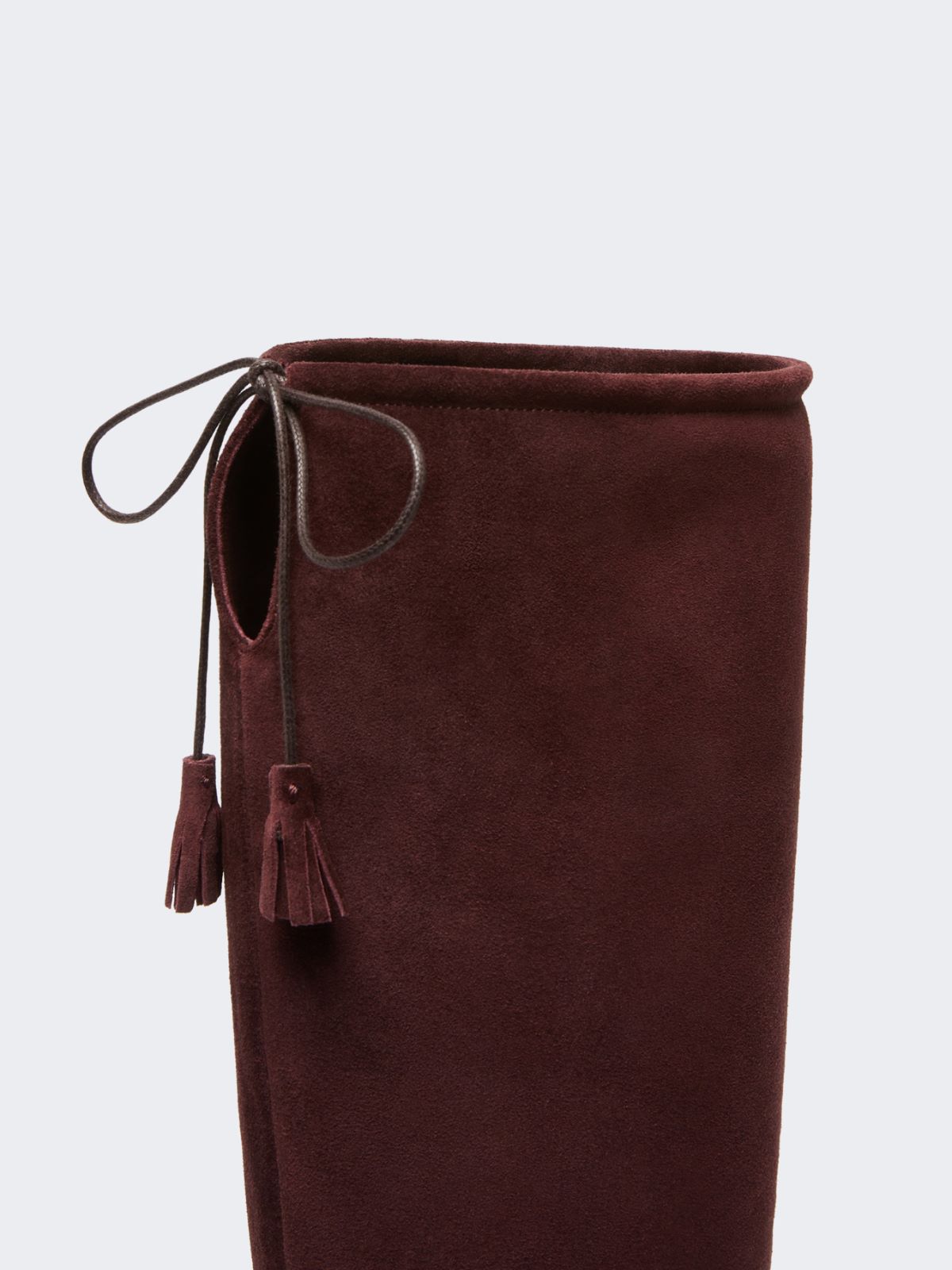 슬라우치부트 레더 부츠 - BORDEAUX - Max Mara - 6