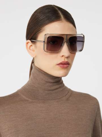 サングラス MAX MARA Woman Sunglasses Brown MM0056 53E MAX MARA: Sunglasses woman - Brown | Max Mara sunglasses