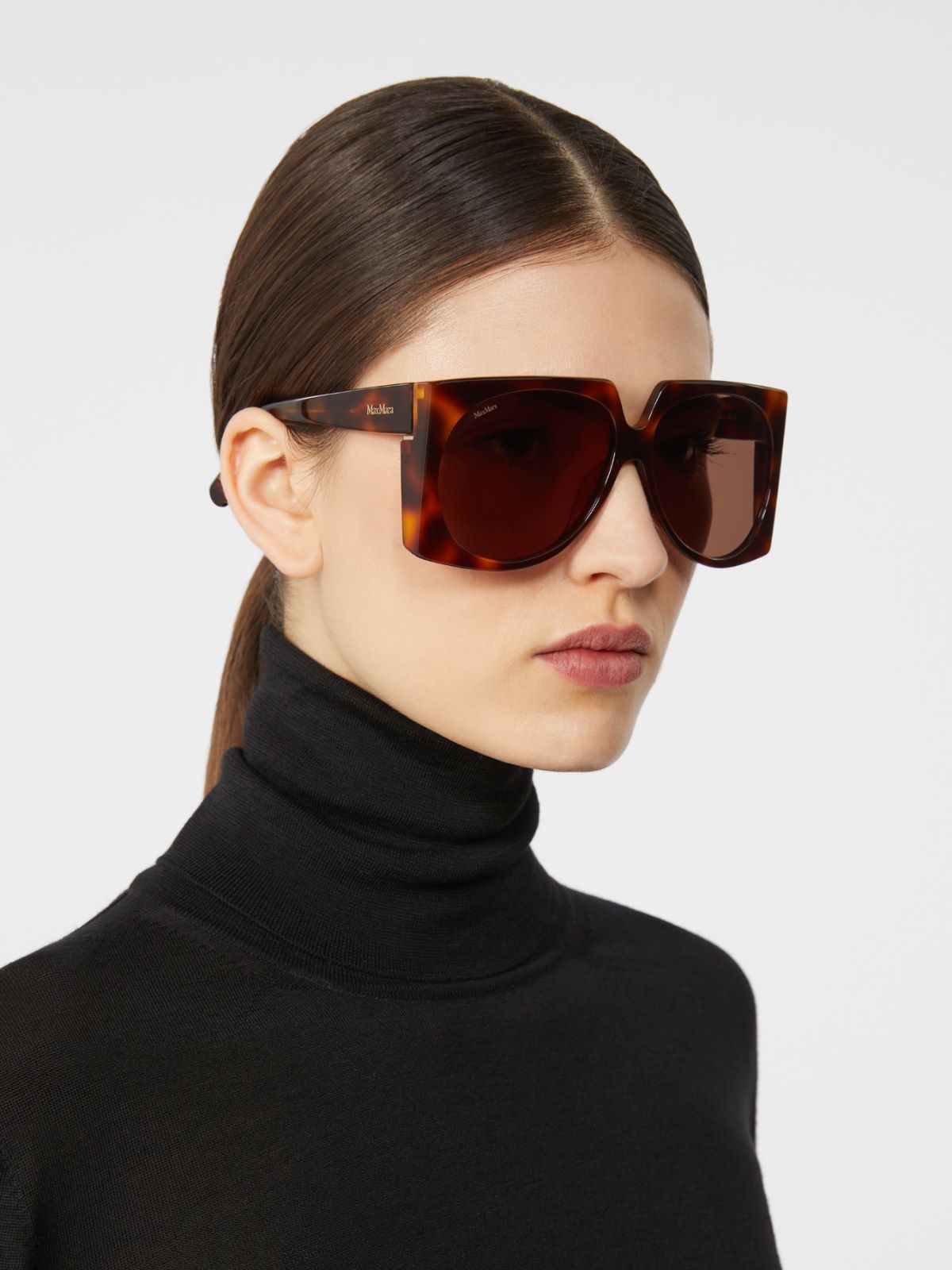 Oversized square sunglasses - TAWNY SAND - Max Mara