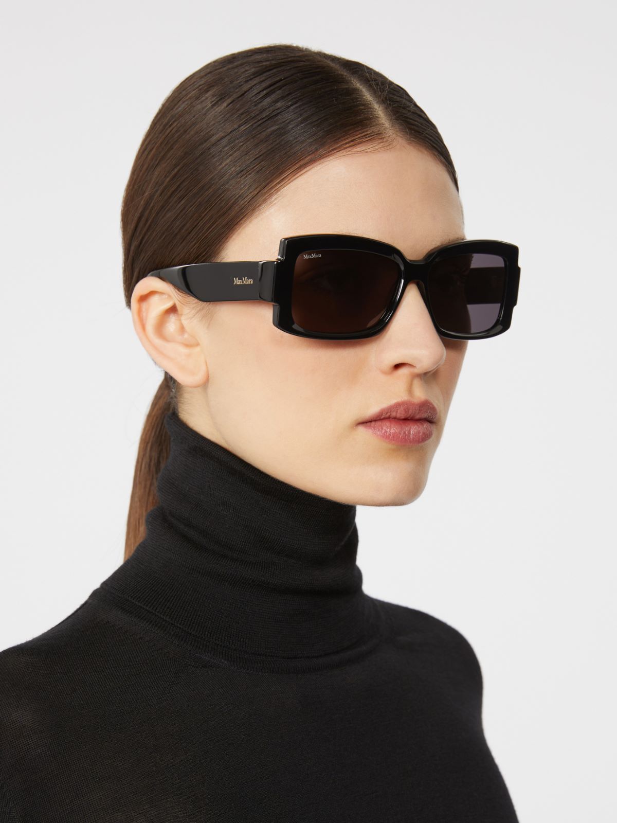 MAX MARA サングラス GEMINI-I-51-807-9O BLACK Oversized sunglasses | Max Mara