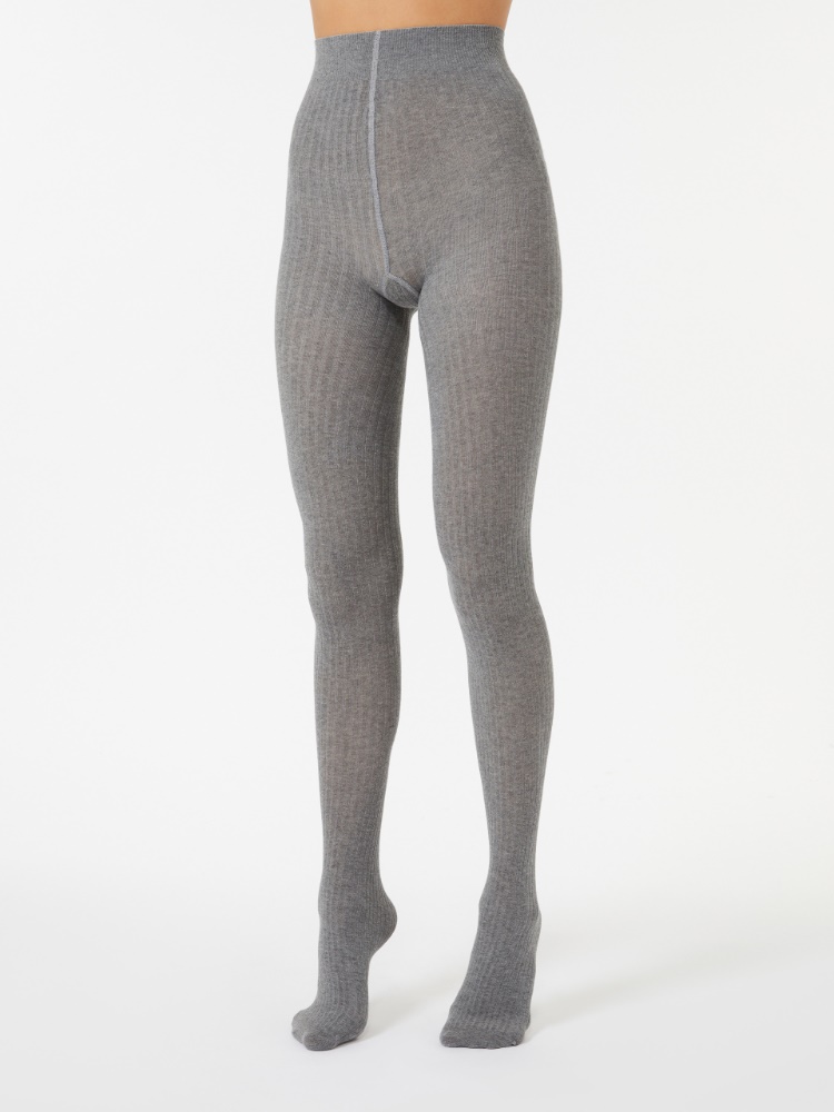 Cotton tights - LIGHT GREY - Max Mara