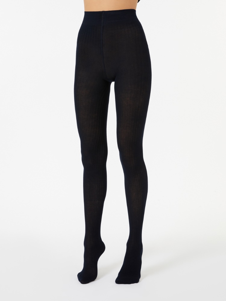Cotton tights - MIDNIGHTBLUE - Max Mara