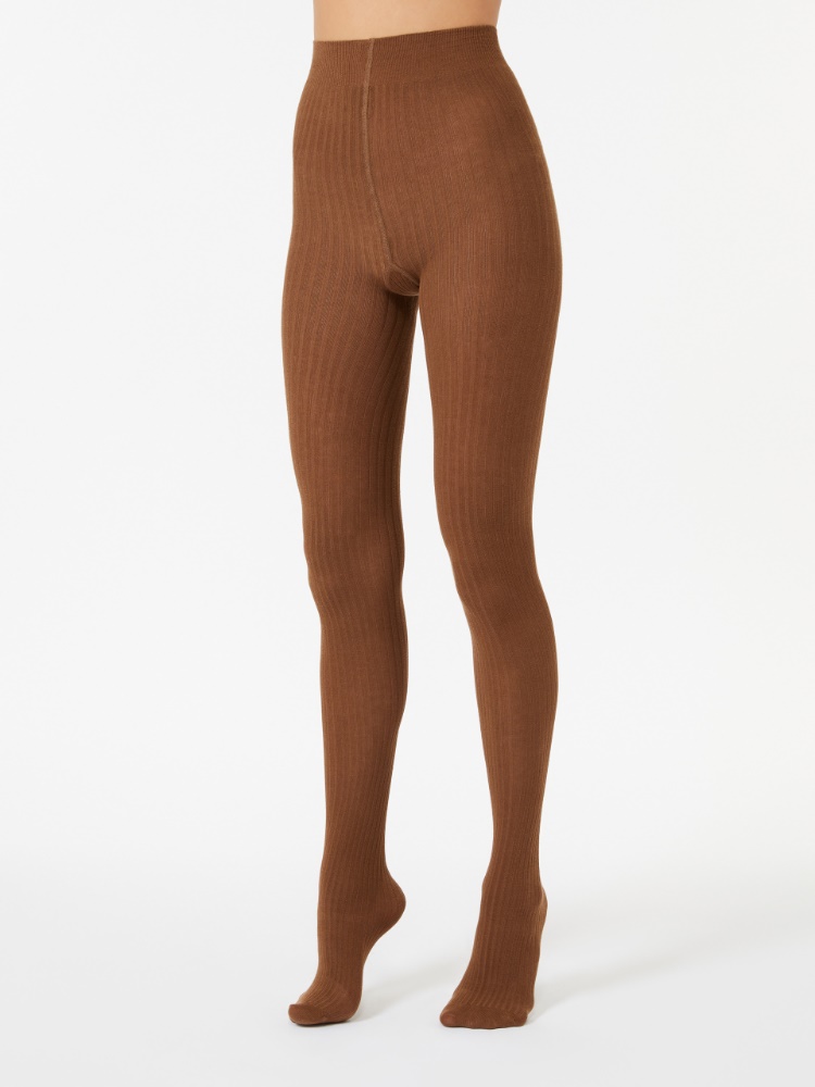 Cotton tights - TOBACCO - Max Mara