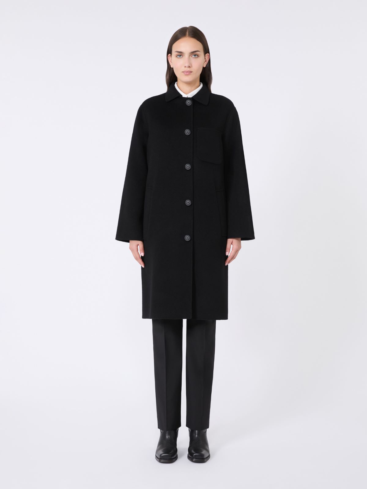 제노네 버진울 코트 - BLACK - Max Mara - 2