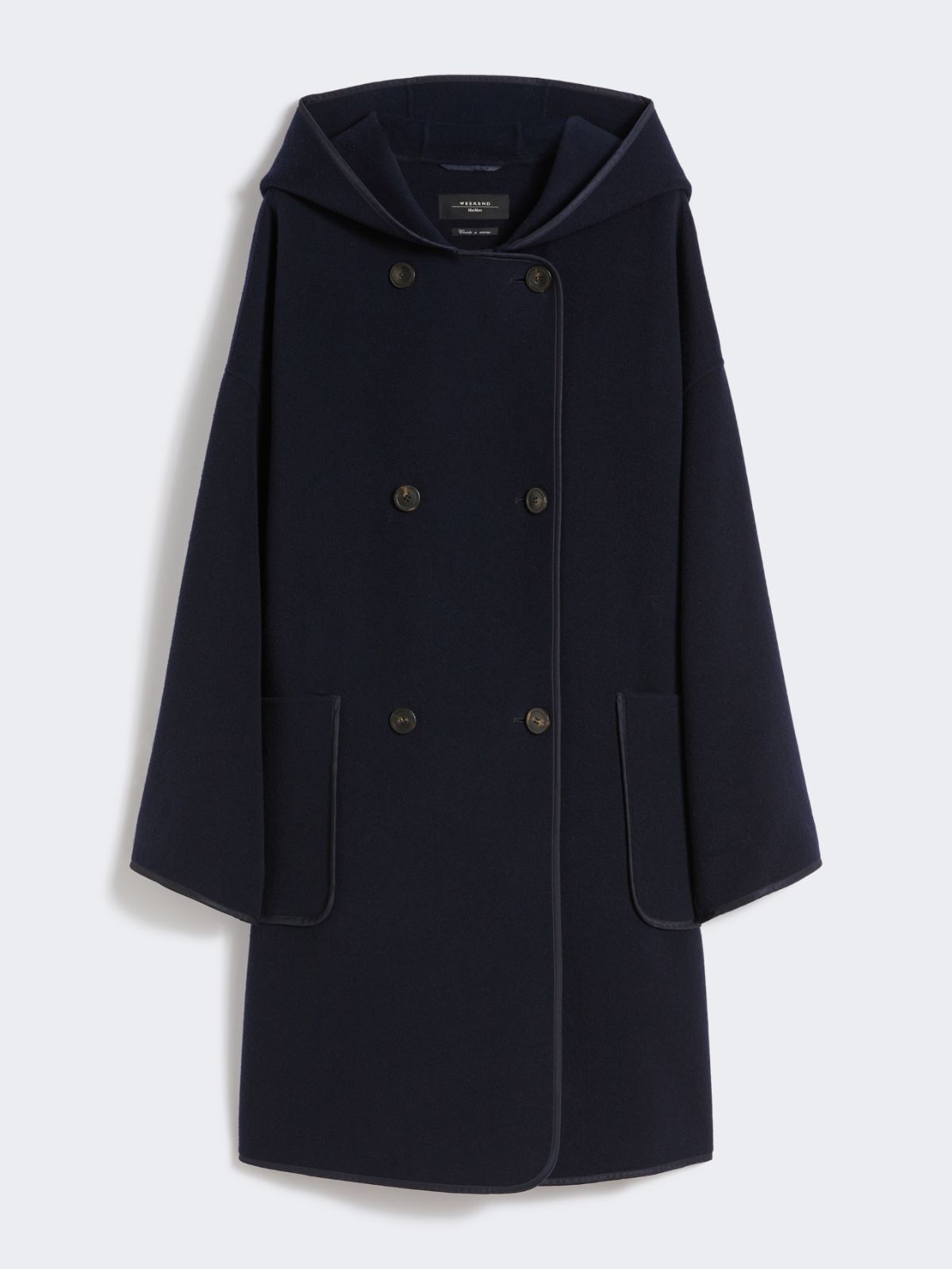 Coat in double-faced wool broadcloth - NAVY - Max Mara - 8