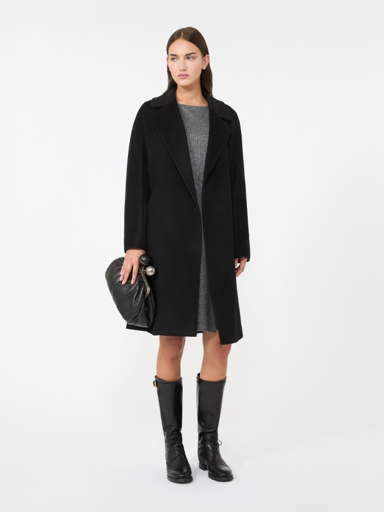 Wool wrap coat - BLACK - Max Mara