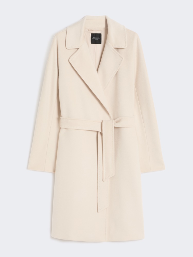 Wool wrap coat - IVORY - Max Mara