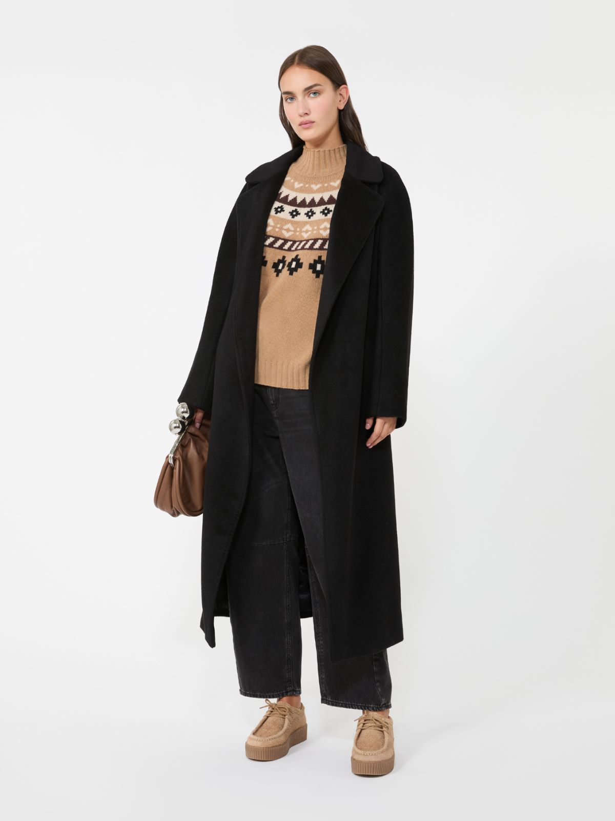 템페라 울 코트 - BLACK - Max Mara