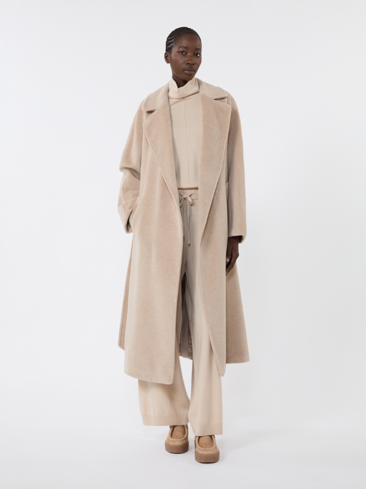 Langer Mantel aus Wolle und Alpaka - TAUBENGRAU - Max Mara