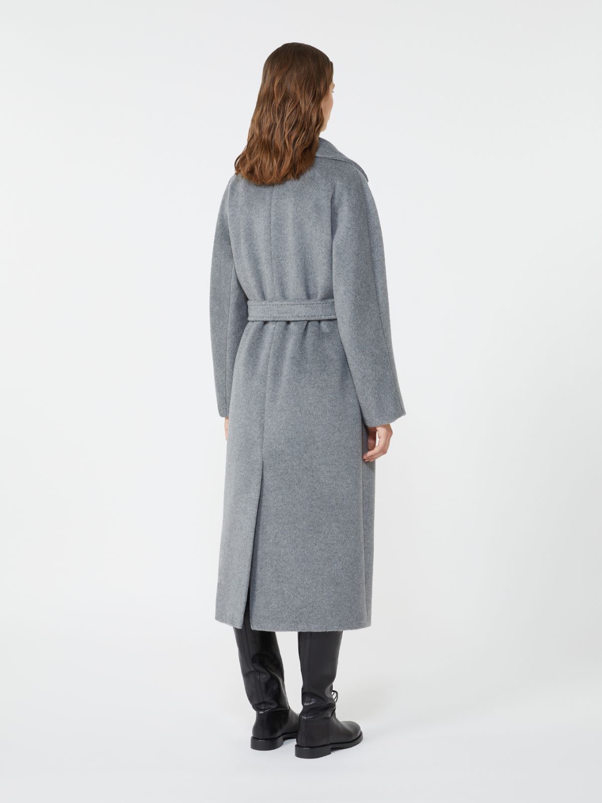 Long wool and alpaca coat - MEDIUM GREY - Max Mara - 3