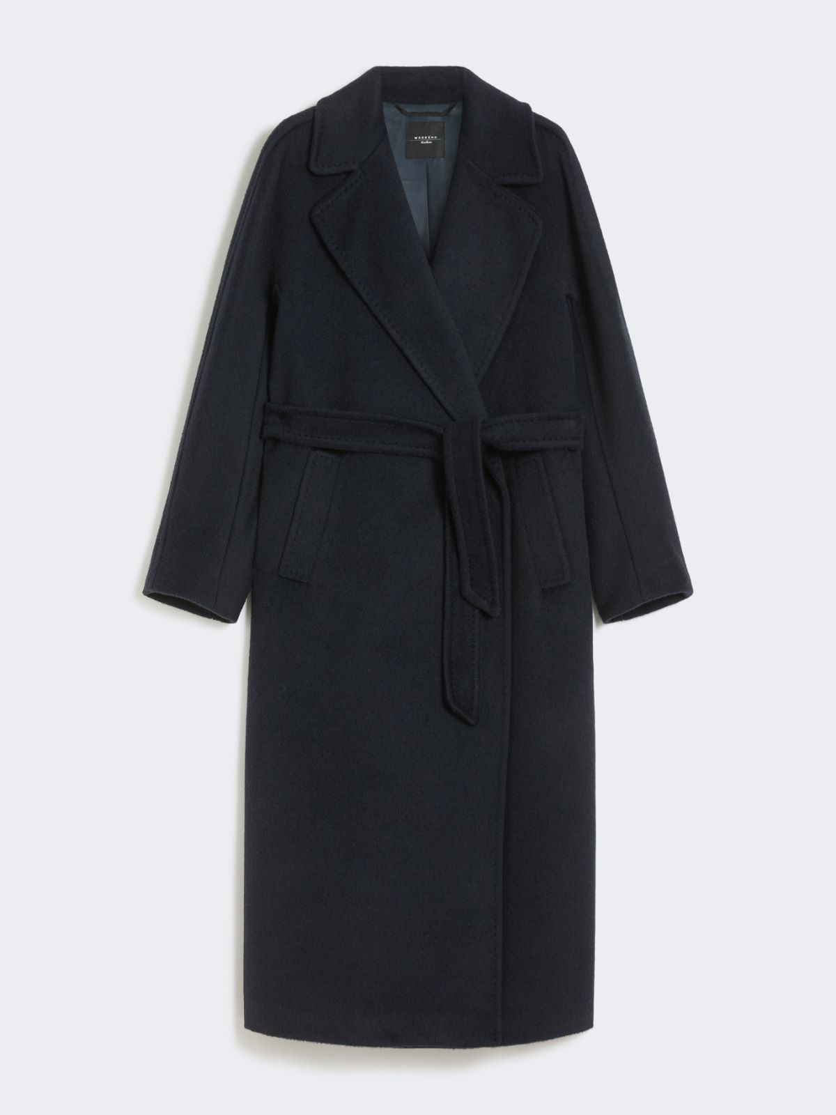 Long wool and alpaca coat - NAVY - Max Mara - 8