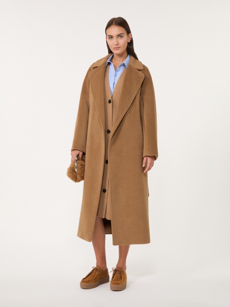Langer Mantel aus Wolle und Alpaka - KAMEL - Max Mara