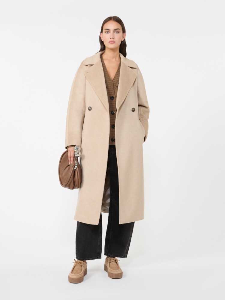 Double-breasted wool midi coat - BEIGE - Max Mara