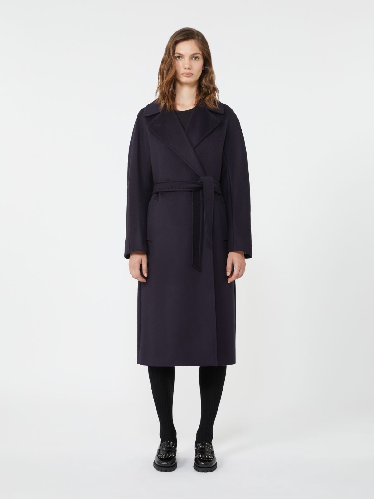 Double-breasted wool midi coat - NAVY - Max Mara - 2