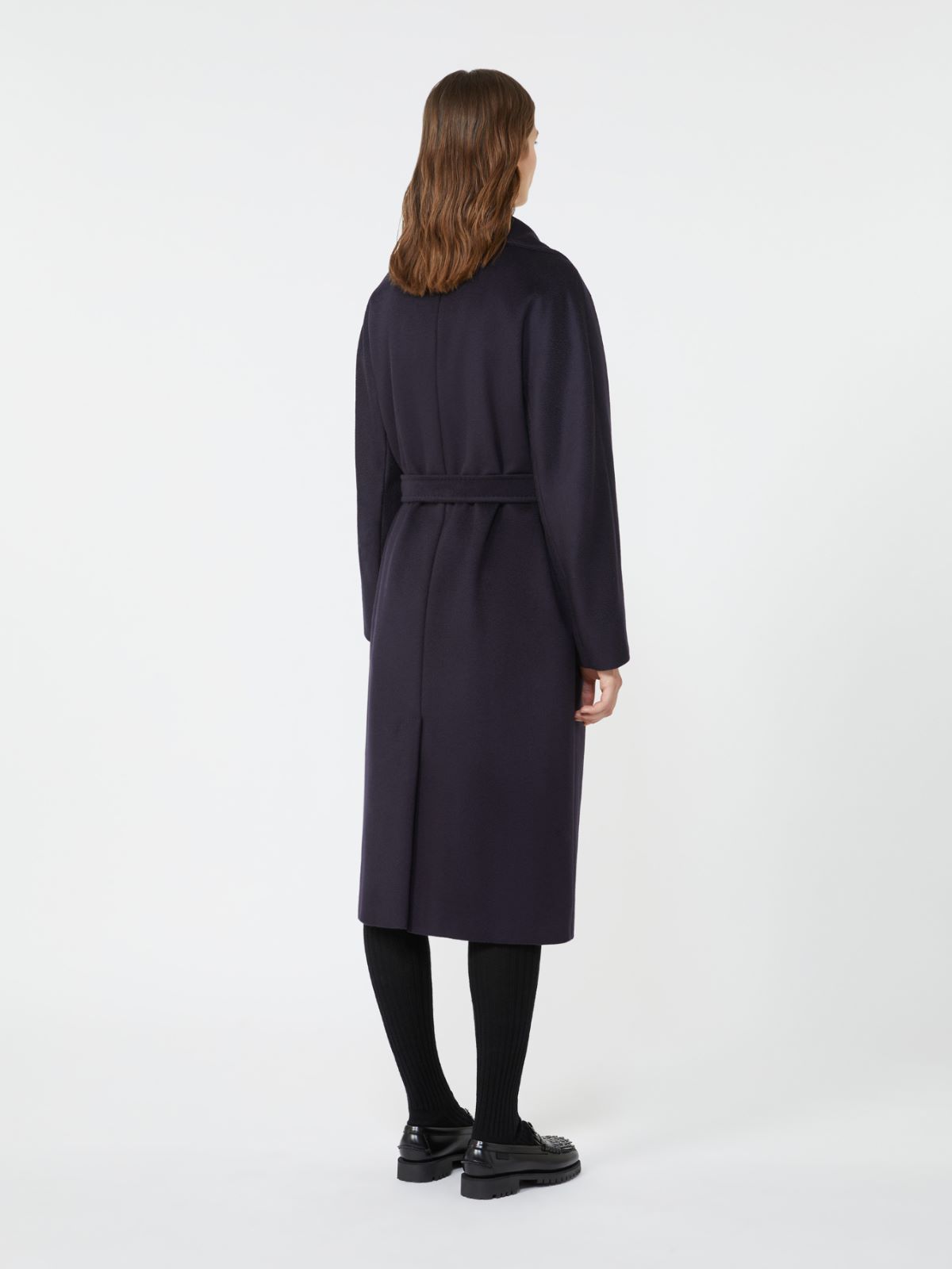 Double-breasted wool midi coat - NAVY - Max Mara - 3