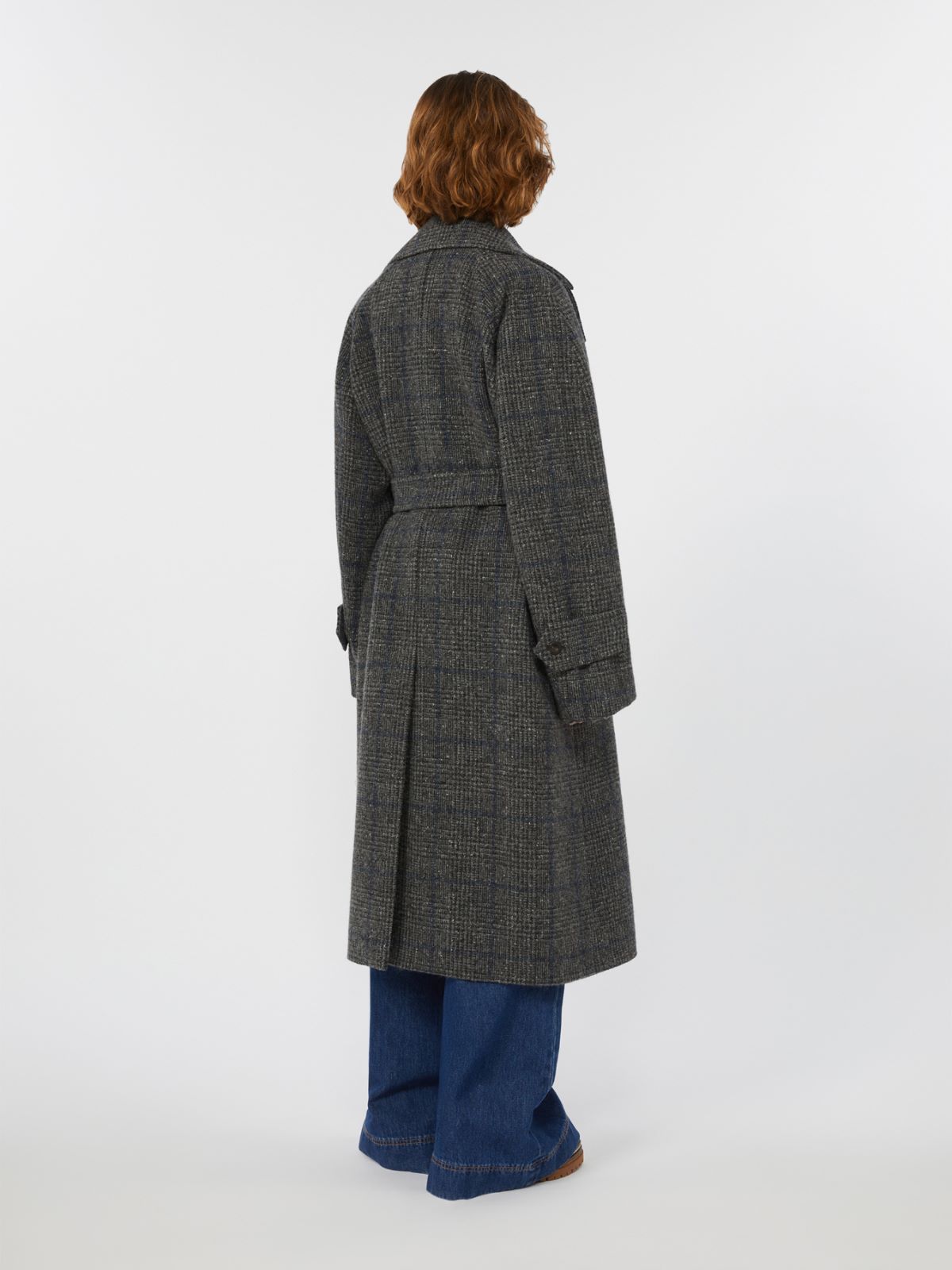 Long wool tweed coat - DARK GREY - Max Mara - 3