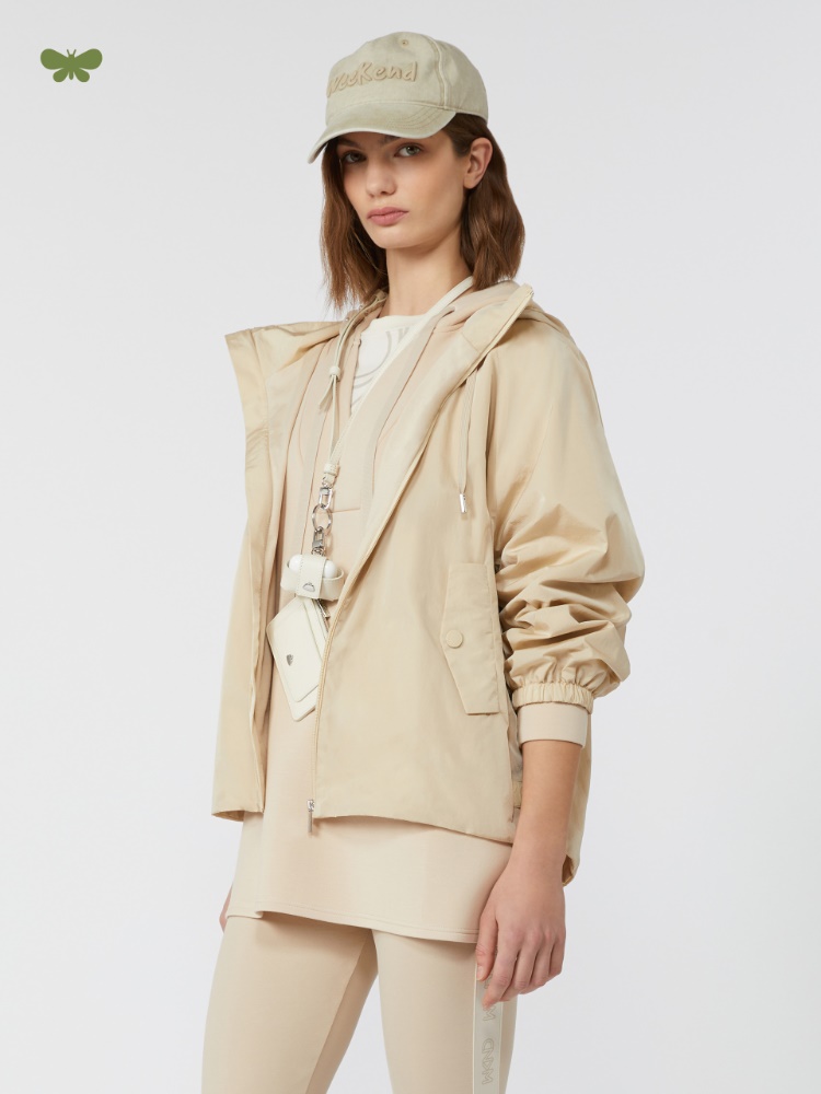 コート Weekend Max Mara SPUMA - Technical taffeta windbreaker jacke Technical taffeta windbreaker, beige |