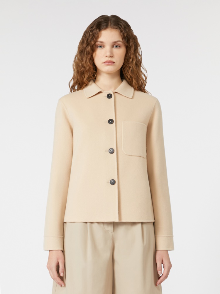 ジャケット MAX MARA Ivory Wool Osanna Blazer Osanna virgin wool gabardine blazer in white - Max Mara