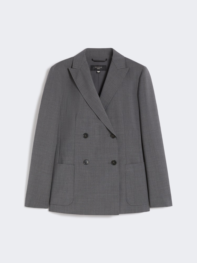 アウターその他 MAX MARA THE CUBE Woman Blazer Grey 2310460639600 009 Jackets and blazers Grey and silver Woman | Max Mara