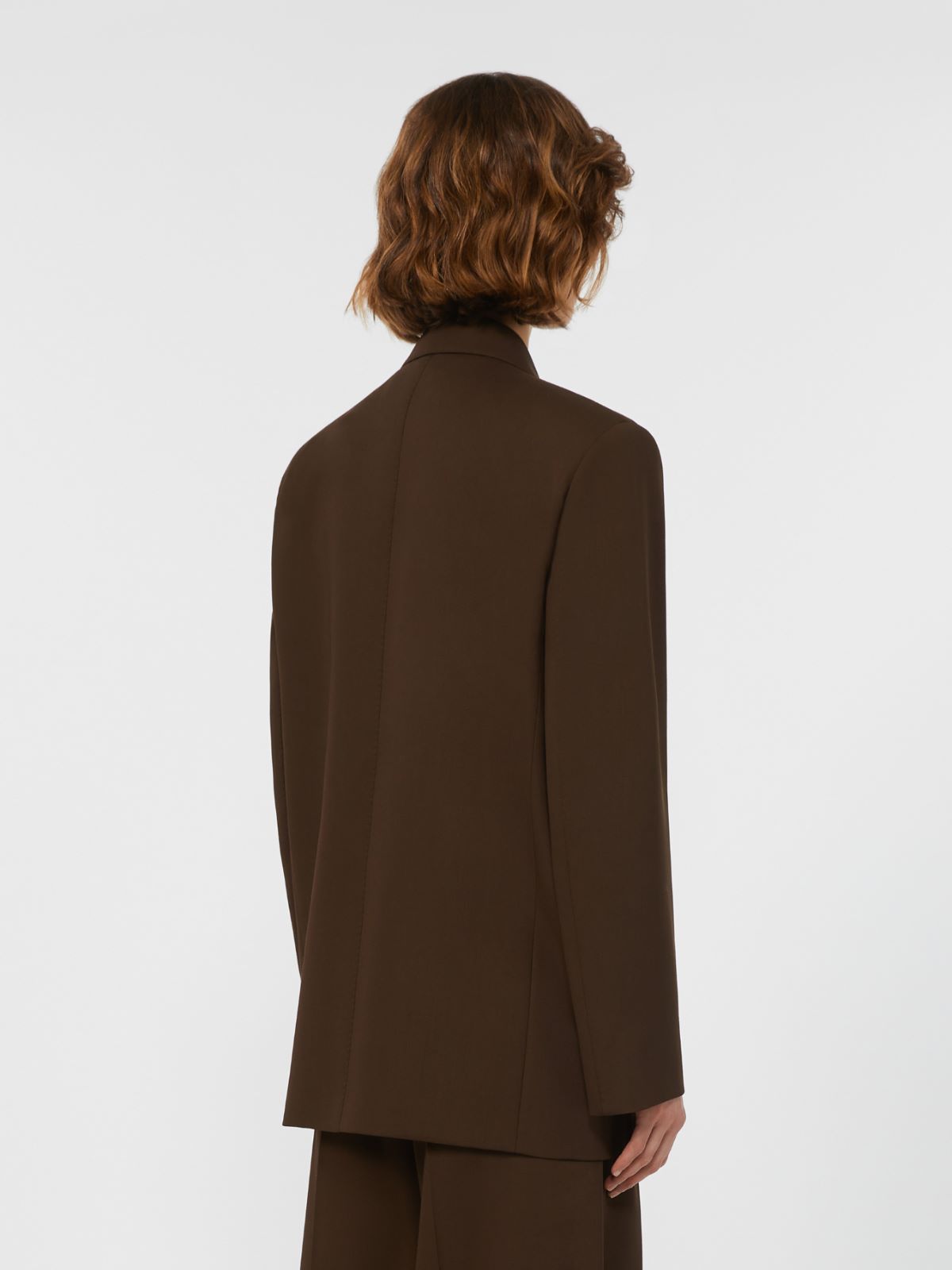 Wool twill blazer - DARK BROWN - Max Mara - 3