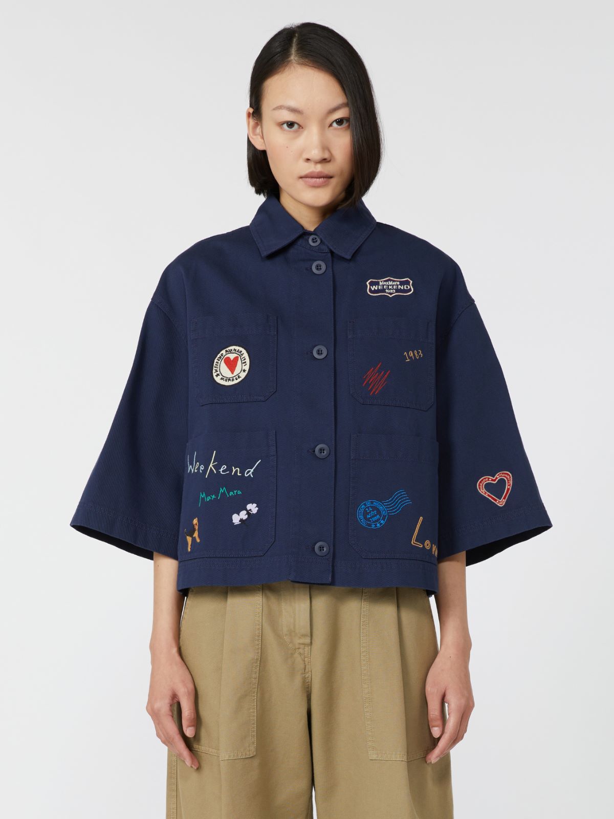 아쑤안 코튼 자켓 - ULTRAMARINE - Max Mara - 5