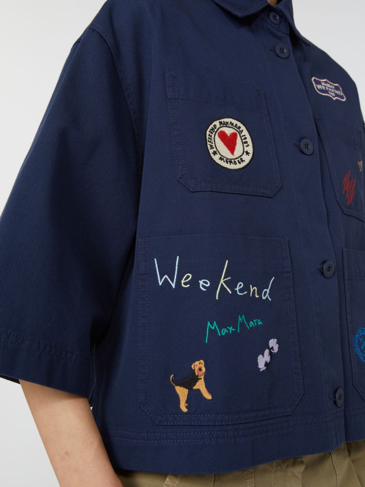 아쑤안 코튼 자켓 - ULTRAMARINE - Max Mara - 5