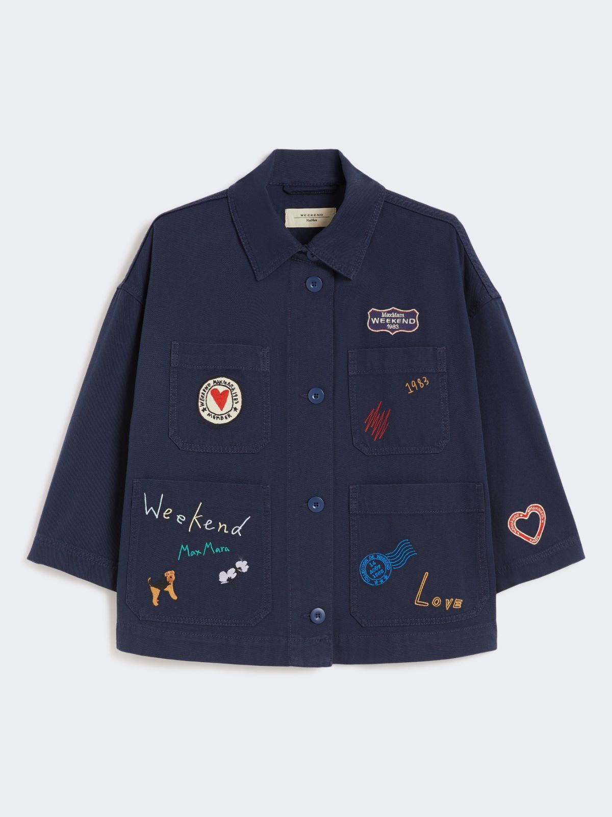 아쑤안 코튼 자켓 - ULTRAMARINE - Max Mara - 5