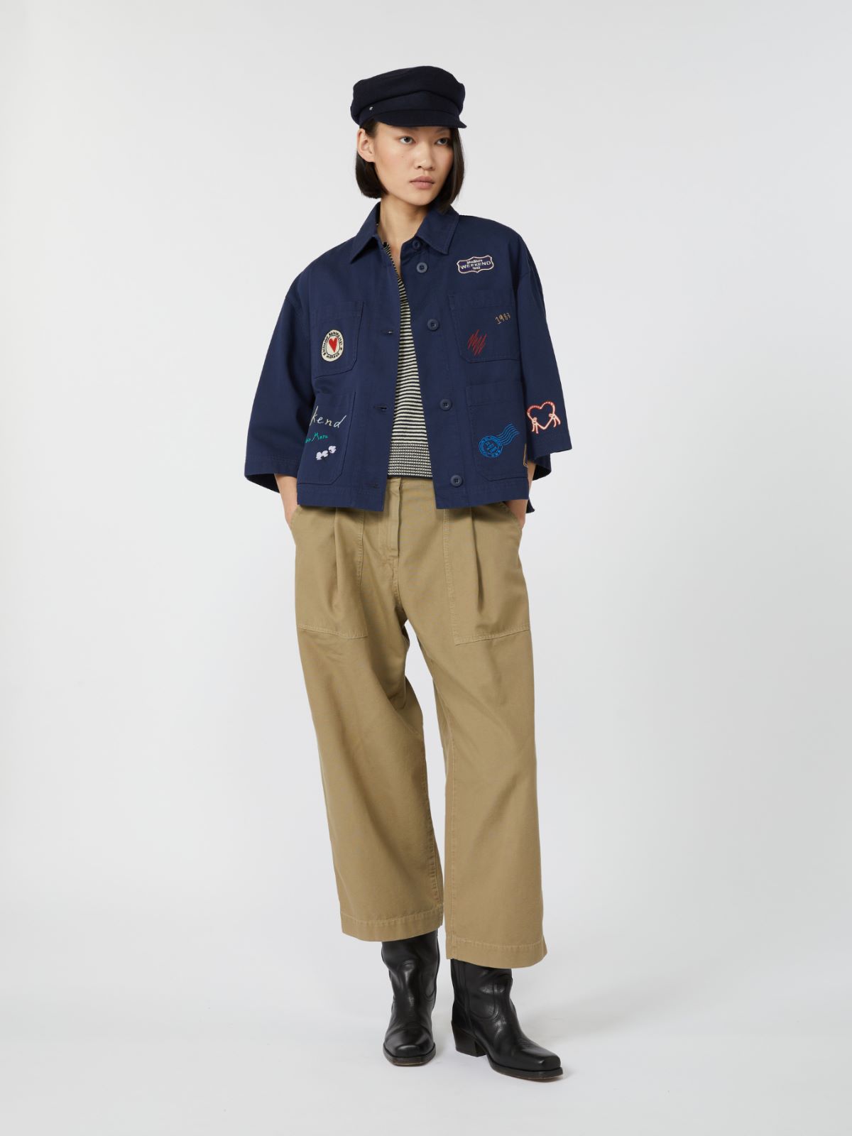 아쑤안 코튼 자켓 - ULTRAMARINE - Max Mara - 5