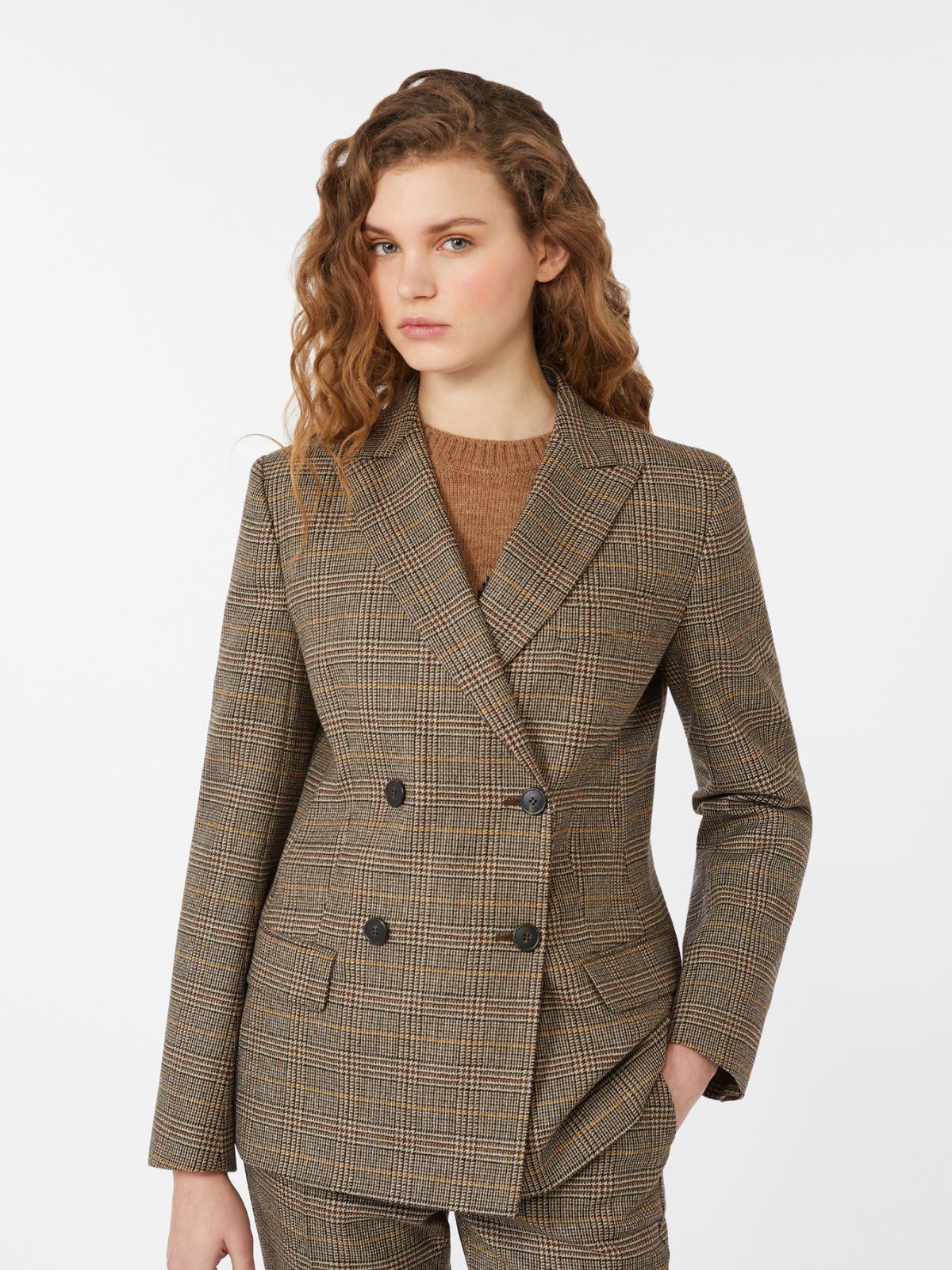 Blazer en sergé de laine - CHOCOLAT - Max Mara - 4