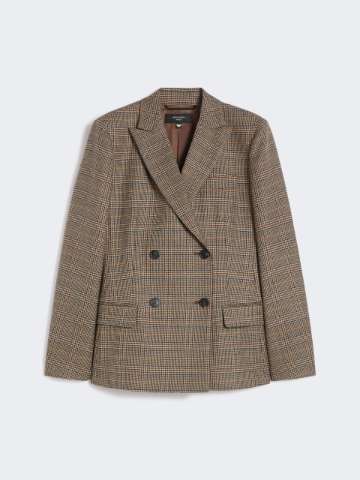 未使用品　rehellinen　linen wool long jacket Rehbochloden Mens L Wool Jacket Over Coat EU 52 Warm Made in