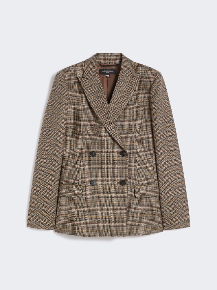 Wool Batavia blazer - CHOCOLATE - Max Mara