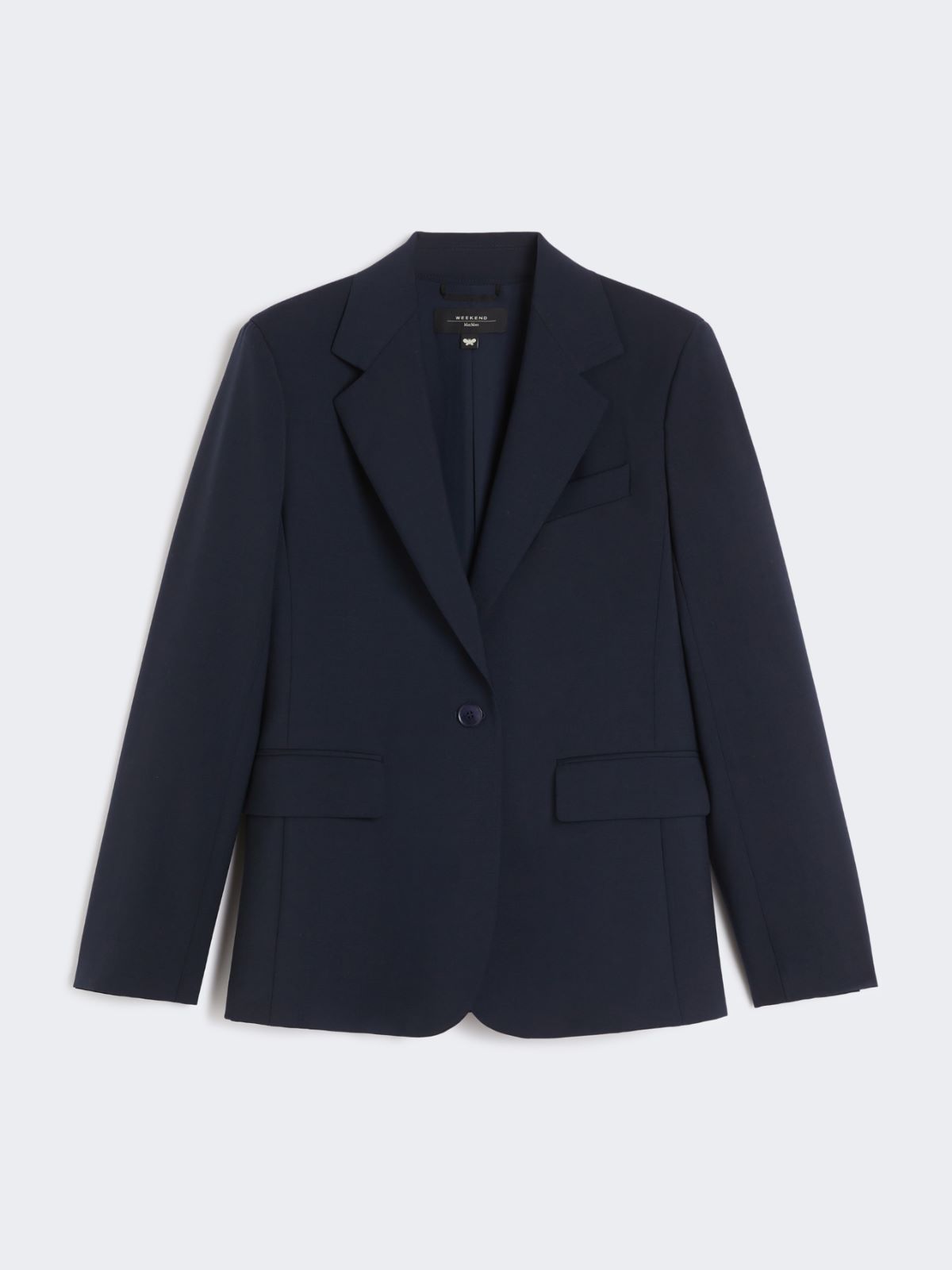 Natural stretch wool blazer - NAVY - Max Mara - 9
