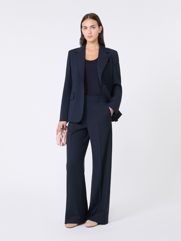 スーツ MAX MARA Women Suit Jackets 2511041034001 Blue Cotton and linen blazer, light blue | Weekend Max Mara