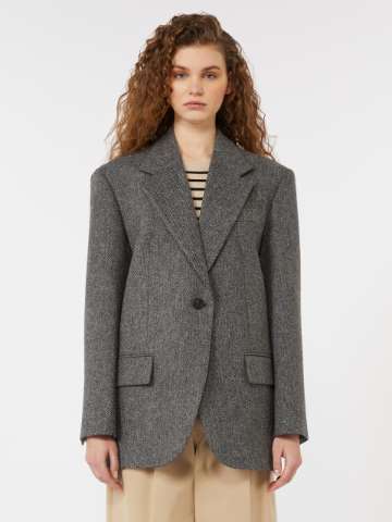 ジャケット MAX MARA Women Jackets ADDA 232 008 GREY Grey wool jacket | Max Mara